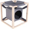 Quapas! Kattenbed met hangmat Catcube M 54x54x54 cm grijs