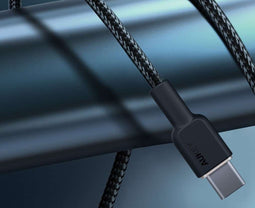 AUKEY CB-NCC1 - USB-C Power Delivery PD 60W 3A - 1m Nylon - Zwart