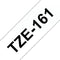 Brother TZE-161 - Printerlabel - Zwart op transparant