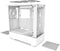NZXT H5 Flow (2022) - Tower Behuizing - 2x 140mm en 2x 120mm ventilatoren - Wit
