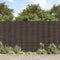vidaXL - Tuinschermen - 4 - st - 35x0,19 - m - PVC - bruin