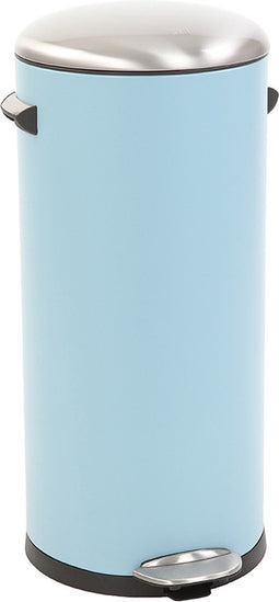 EKO - Belle Deluxe pedaalemmer 30 liter - Steel Plastic - licht blauw, sandcoated - Prullenbak