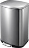 EKO - Della pedaalemmer 50 liter - Stainless steel Plastic - mat RVS - Prullenbak