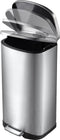 EKO - Della pedaalemmer 50 liter - Stainless steel Plastic - mat RVS - Prullenbak