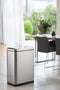 EKO - DeLuxe Phantom Sensor Bin 45 liter - Stainless steel Polypropylene - mat RVS - Prullenbak