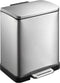 EKO - E-Cube pedaalemmer 20 liter - Stainless steel Plastic - mat RVS