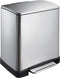 EKO - E-Cube pedaalemmer 20 liter - Stainless steel Plastic - mat RVS