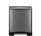EKO - E-Cube recycling pedaalemmer 28+18 liter - Stainless steel Plastic - black steel - Prullenbak