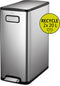 EKO - Ecofly pedaalemmer 20+20 liter - Stainless steel Plastic - mat RVS - Prullenbak