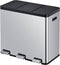 EKO - Essential 1 Recycler pedaalemmer 20+20+20 liter - Stainless Steel Plastic - mat RVS