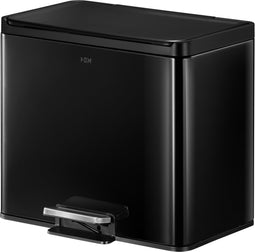 EKO - Essential 2 Recycler pedaalemmer 15+15 ltr, EKO - Steel Polypropylene - zwart