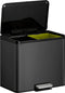 EKO - Essential 2 Recycler pedaalemmer 15+15 ltr, EKO - Steel Polypropylene - zwart
