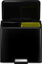 EKO - Essential 2 Recycler pedaalemmer 15+15 ltr, EKO - Steel Polypropylene - zwart