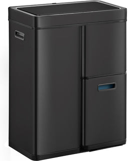 EKO - Mirage Plus Sensor Recycler 30+15+15 liter - Powder coated steel Plastic - zwart