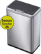 EKO - Mirage recycler Sensor Bin 20+20 liter - Stainless steel Plastic - mat RVS, zwart