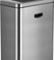 EKO - Mirage recycler Sensor Bin 20+20 liter - Stainless steel Plastic - mat RVS, zwart