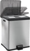 EKO - Rejoice recycling pedaalemmer 30+30 liter - Stainless steel Plastic - mat RVS