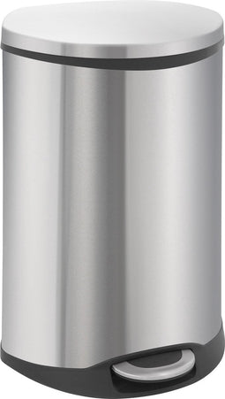 EKO - Shell Bin pedaalemmer 50 liter - Stainless steel Plastic - mat RVS - Prullenbak