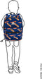 LITTLE LEGENDS BACKPACK L LILA FLOWER