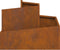 vidaXL - Tuinplanter - 60x60x50 - cm - Weerbestendig - Staalkleur