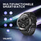 Valante NovaFit Smartwatch - Smartwatch Heren - Zwart - 47 mm - Stappenteller - Hartslagmeter - Saturatiemeter - Bellen via Bluetooth