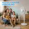 Breeze Ventilator - Statiefventilator - Fluisterstil - Extra Krachtig - Wit