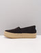 TOMS Valencia - Dames Espadrilles - Zachte stof met elastiek - Zwart - Maat 37