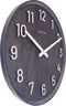 Grote wandklok - 50cm- Stille klok - Walnoot - zwart - NeXtime Precious
