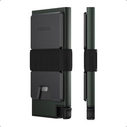Ekster Aluminum Cardholder - Pasjeshouder voor 12 Kaarten - RFID Blocking - Portemonnee Kaartenhouder - Groen Erts