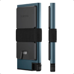 Ekster Aluminum Cardholder - Pasjeshouder voor 12 Kaarten - RFID Blocking - Portemonnee Kaartenhouder - Pacifisch Blauw