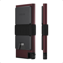 Ekster Aluminum Cardholder - Pasjeshouder voor 12 Kaarten - RFID Blocking - Portemonnee Kaartenhouder - Redhout
