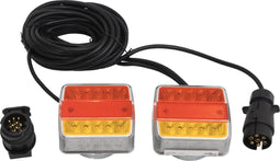 vidaXL - Aanhangerlampen - 2 - st - LED-lamp - 12 - V - 10,5x7,5x10 - cm - rood