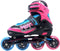 Move Fast verstelbare inlineskates - Maat 34-37 - Unisex - roze/zwart/blauw