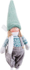 Christmas Kerstversiering Multicolour Turkoois Metaal Polyresin Weefsel Jongen 15 X 9 X 40 Cm
