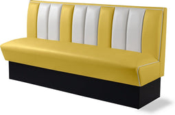 Bel Air Dinerbank Single Booth HW-180 Geel
