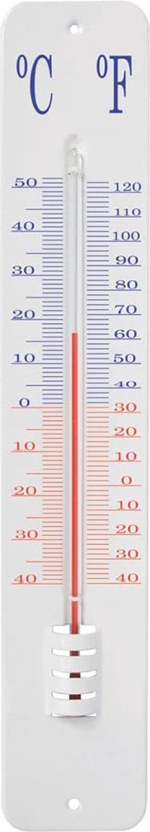 Thermometer op wandplaat klein