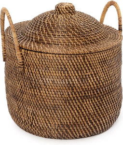 De koloniale handvattenmand - natuurlijk bruin