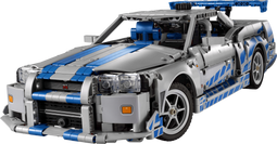 LEGO Technic 2 Fast 2 Furious Nissan Skyline GT-R (R34) - Auto - 6-cilindermotor met bewegende zuigers - 1410 onderdelen