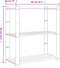vidaXL - Opbergrek - 3-laags - 80x38x90 - cm - massief - grenenhout - grijs