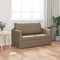 vidaXL - Vloersofa - Bed - 2-in-1 - Cappuccino - 124x71x78 - cm - Kunstleer