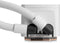EKWB EK-Nucleus AIO CR360 Lux D-RGB White - Vloeistof-koelsysteem - afmeting radiator 360mm - voor Intel LGA 1700, 115x, 1200, 2011, 2011-3, 2066 - AMD AM5, AM4 - 3 x 120 mm PMW RGB fans - Koper, Aluminium - wit
