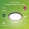 Philips Pebblo plafondlamp - Ultra Efficient - SceneSwitch - 10W - warmwit licht - Zwart met goud design
