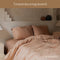 Coco & Cici - Tencel Twill Kussensloop 70 x 60 cm - Kussenhoes - Peach - Lyocell - Extra Zacht - 3 cm Volant