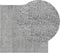 vidaXL - Vloerkleed - PAMPLONA - shaggy - hoogpolig - modern - 120x120 - cm - grijs