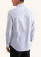 Seidensticker slim fit overhemd - popeline - strijkvrij - blauw gestreept - Boordmaat: 42