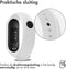 iMoshion Bandje Geschikt voor Xiaomi Mi Band 3 / 4 - iMoshion Siliconen band inkliksysteem ronde sluiting - Wit