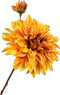 Silk-ka Kunstbloem-Zijde Dahlia Tak Geel 78 cm
