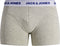 JACK&JONES JACSUPER TWIST TRUNKS - 3-Pack boxershorts - Effen gemeleerd - Grijs licht blauw groen (3-pack)