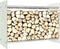 vidaXL - Haardhoutrek - 80x35x120 - cm - glas - zwart