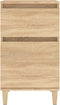 vidaXL - Nachtkastje - 40x35x70 - cm - sonoma - eikenkleurig